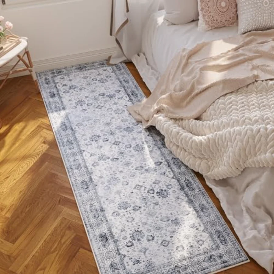 Boho Vintage Runner, Ivory 2'7" × 8', view 3