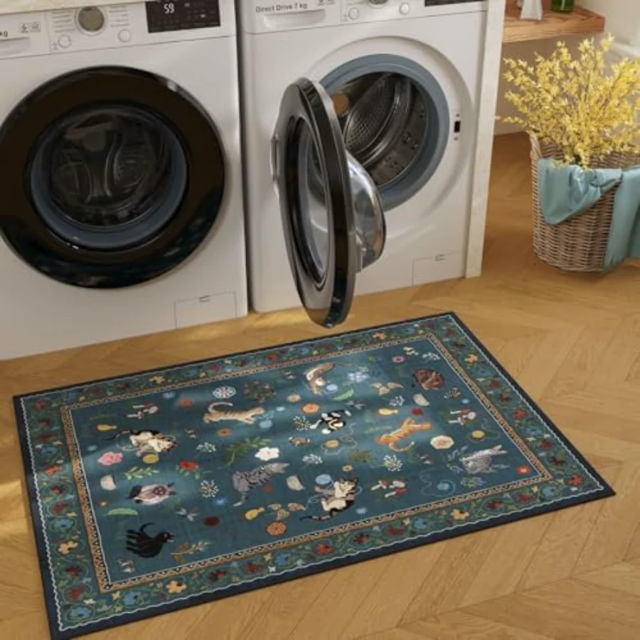 Cat Runner, Blue 2' × 6', view 5