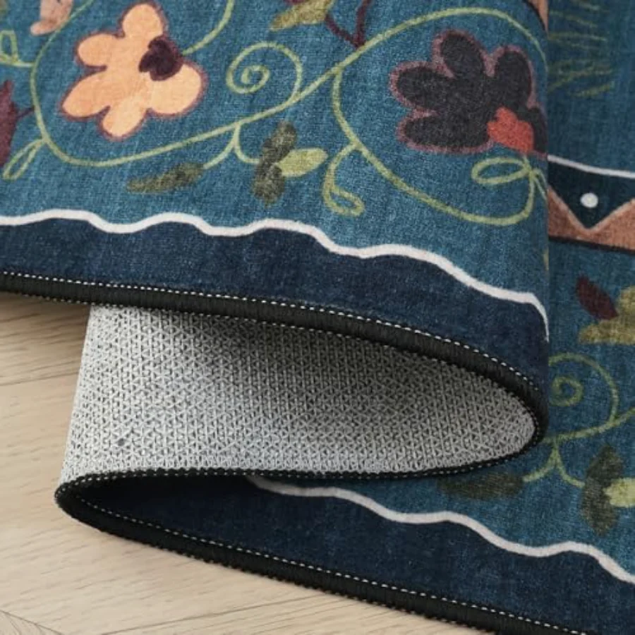 Cat Area Rug, Blue 8' × 10', view 6