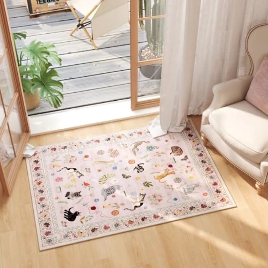 Cat Runner, Pink 2' × 6', view 3