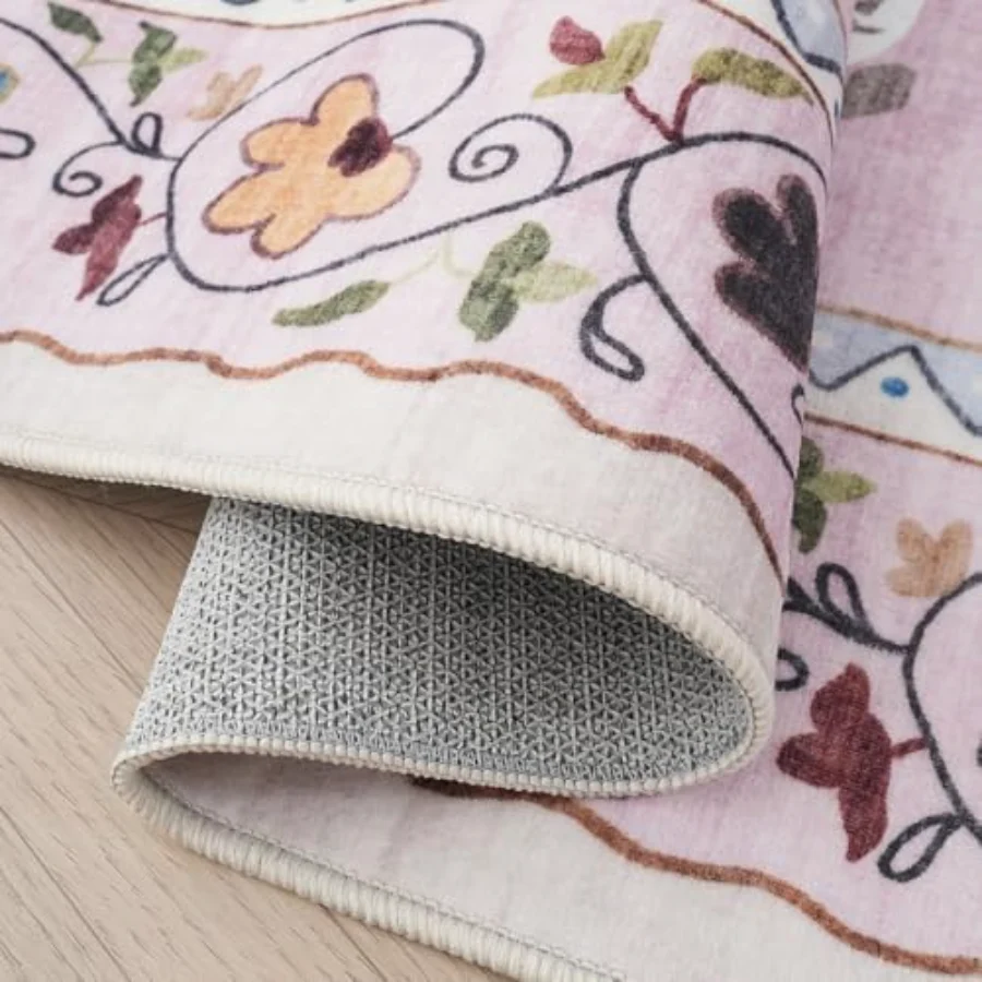 Cat Area Rug, Pink 3' × 5', view 6