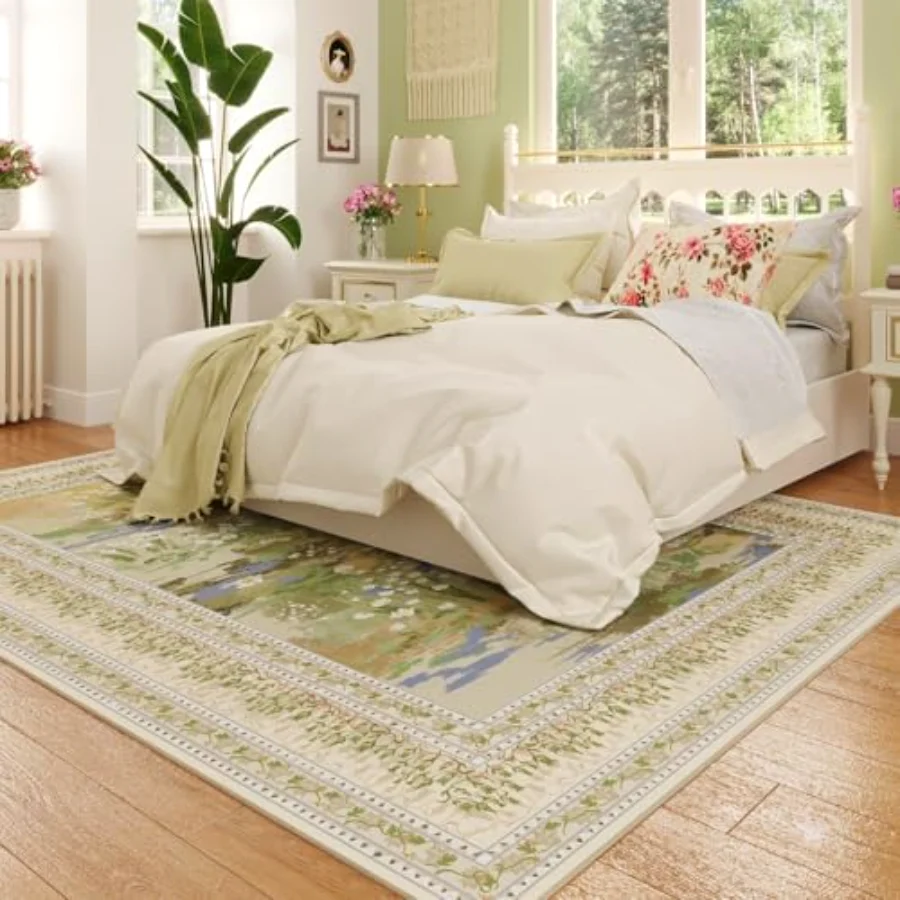 Abstract Round Rug, Beige 4' round, view 2