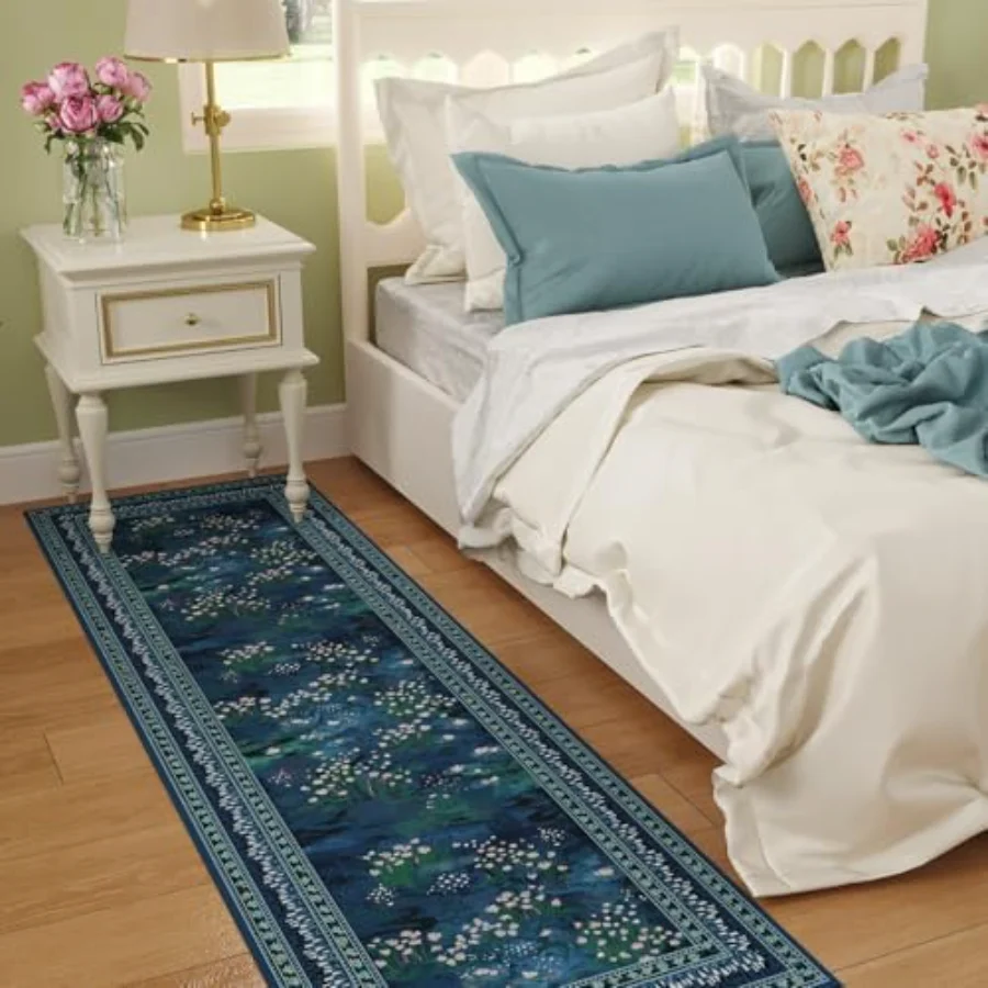 Abstract Area Rug, Blue 5' × 7', view 4