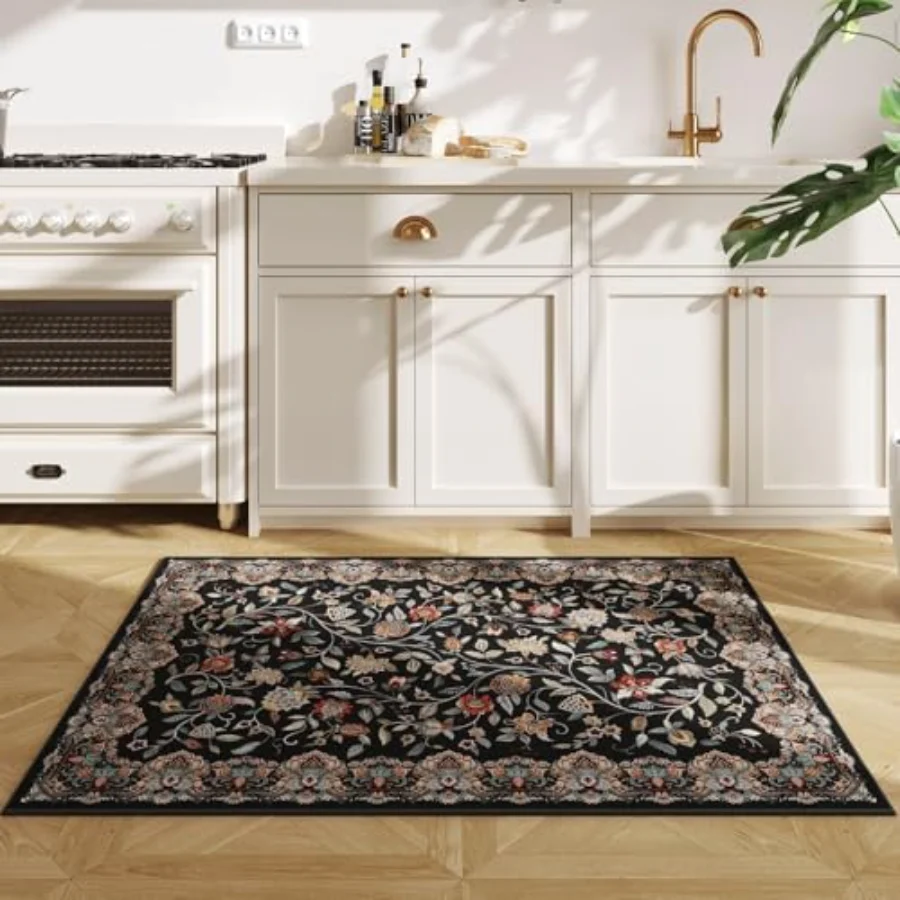 Paisley Area Rug, Blue 5' × 7', view 2