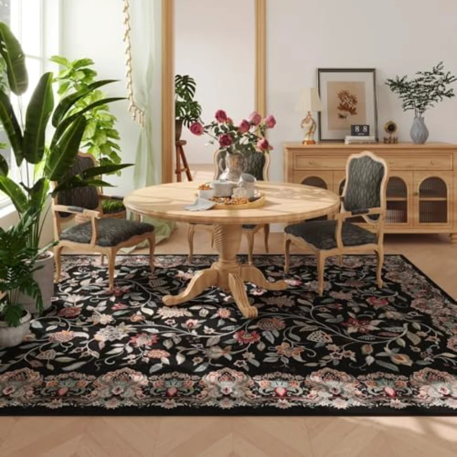 Paisley Runner, Black 2'7" × 8', view 4