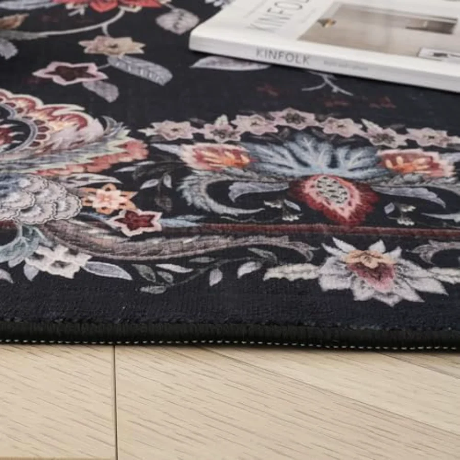 Paisley Area Rug, Pink 5' × 7', view 6